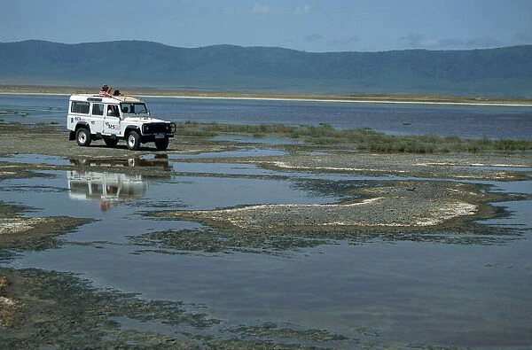 Game viewing from Landrover, Ngorongoro Crater, UNESCO World Heritage Site