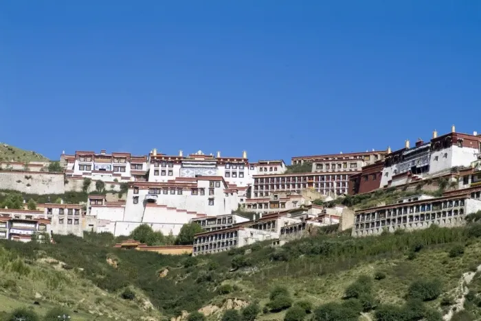 Framed Print : Ganden Monastery, near Lhasa, Tibet, China, Asia Framed Print : Ganden Monastery, near Lhasa, Tibet, China, Asia