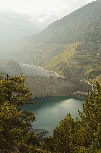 Gangapurna Lake, Marsyangdi River Valley, Annapurna Conservation Area, Gandaki, Western Region (Pashchimanchal), Nepal, Himalayas, Asia