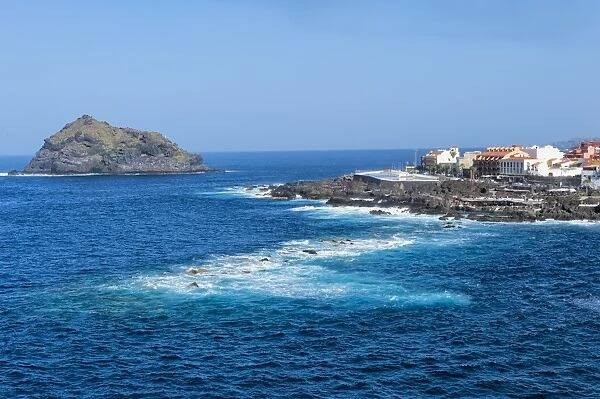 Garachico village viewed from the Mirador del Emigrante, Tenerife, Canary Islands