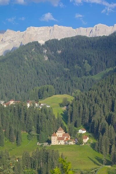 Gardena Castle, St. Cristina, Gardena Valley, Bolzano Province, Trentino-Alto Adige  /  South Tyrol, Italian Dolomites, Italy, Europe