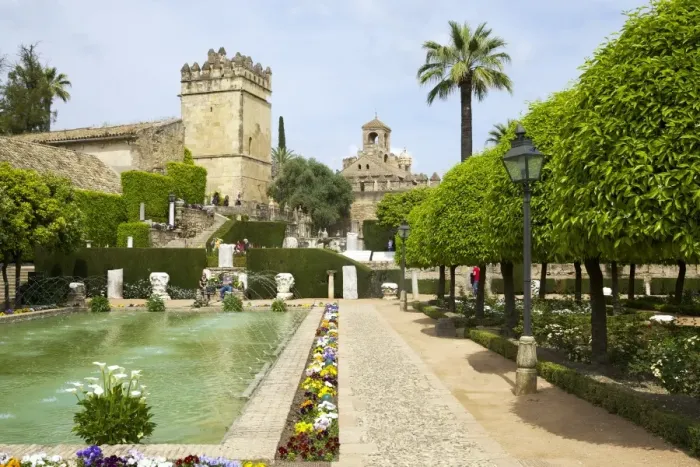 Framed Print : Gardens in Alcazar, Cordoba, Andalucia, Spain, Europe Framed Print : Gardens in Alcazar, Cordoba, Andalucia, Spain, Europe
