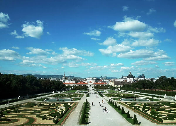 Gardens of the Belvedere Palace, UNESCO World Heritage Site, Vienna, Austria, Europe