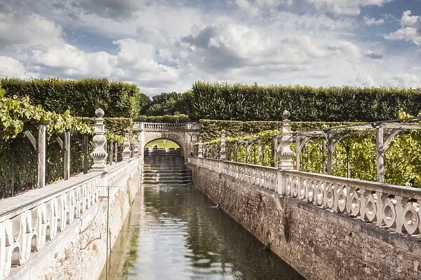 The gardens in the Chateau de Villandry, Indre-et-Loire, Loire Valley, UNESCO World Heritage Site