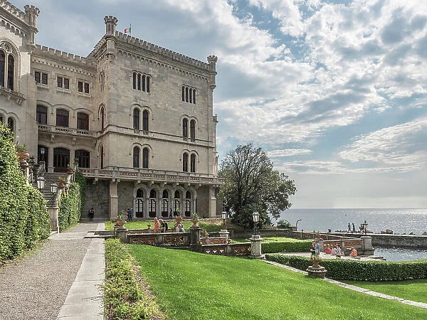 Gardens at Miramare Castle, Trieste, Friuli Venezia Giulia, Italy, Europe