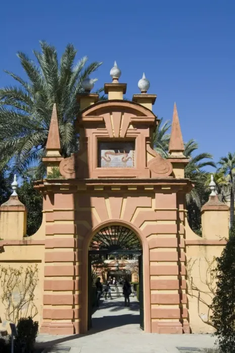 Framed Print : The gardens of the Real Alcazar