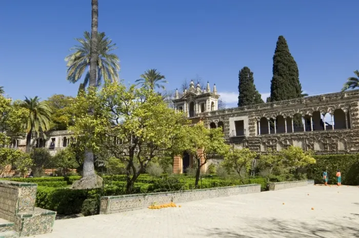 Framed Print : The gardens of the Real Alcazar Framed Print : The gardens of the Real Alcazar