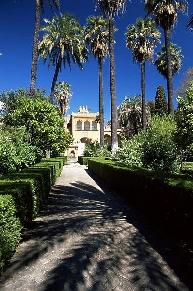 The gardens of the Reales Alcazares (Alcazar)