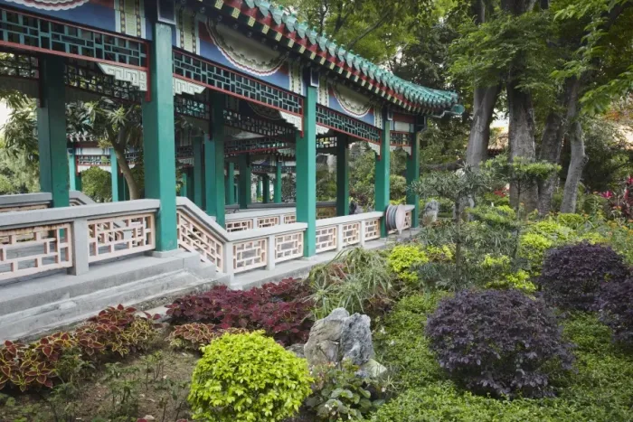 Framed Print : Gardens of Sik Sik Yuen Temple, Wong Tai Sin, Kowloon, Hong Kong, China, Asia Framed Print : Gardens of Sik Sik Yuen Temple, Wong Tai Sin, Kowloon, Hong Kong, China, Asia