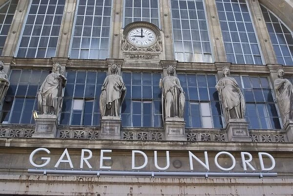 Gare du Nord railway station, and Eurostar Terminal, Paris, France, Europe