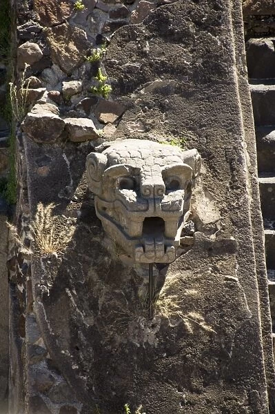 Gargoyles on the Temple of Quetzalcoati