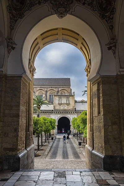 Gate to the Great Mosque (Mezquita) and Cathedral of Cordoba, UNESCO World Heritage Site, Cordoba, Andalusia, Spain, Europe