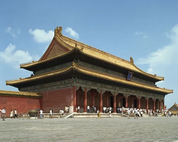 The Gate of Heavenly Purity in the Imperial Palace in the Forbidden City in Beijing