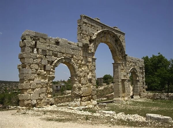 Gate of the Hellenic city of Diocaesarea, now Uzuncaburc, Anatolia, Turkey