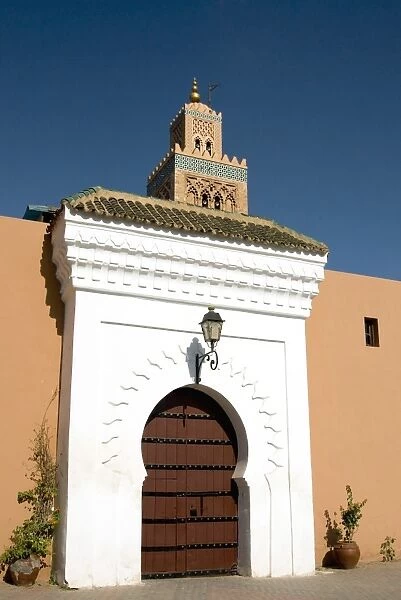 Gate of the Koutoubia Mosque, UNESCO World Heritage Site, Marrakech (Marrakesh)
