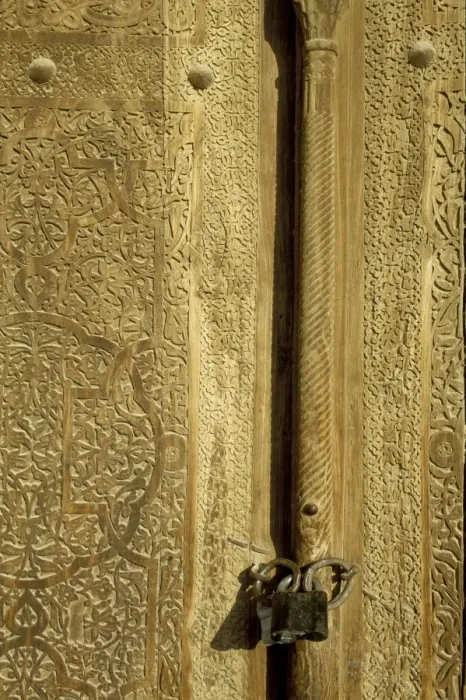 Framed Print : Detail of the gate of the Kunya Ark Framed Print : Detail of the gate of the Kunya Ark