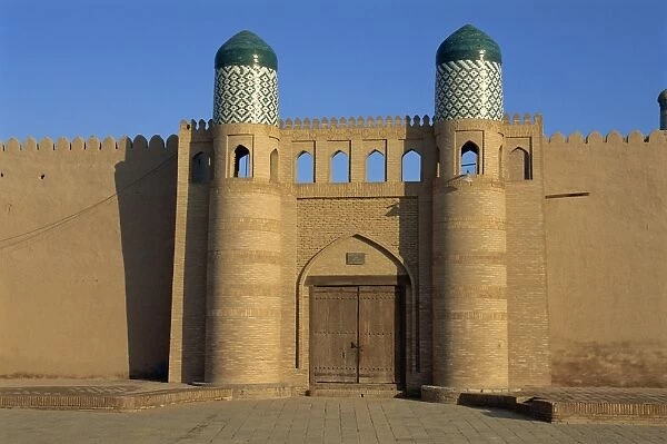 Gate of the Kunya Ark, Khiva, Uzbekistan, Central Asia, Asia