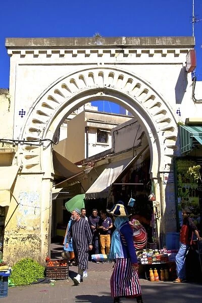 Gate to Medina, Tangier, Morocco, North Africa, Africa