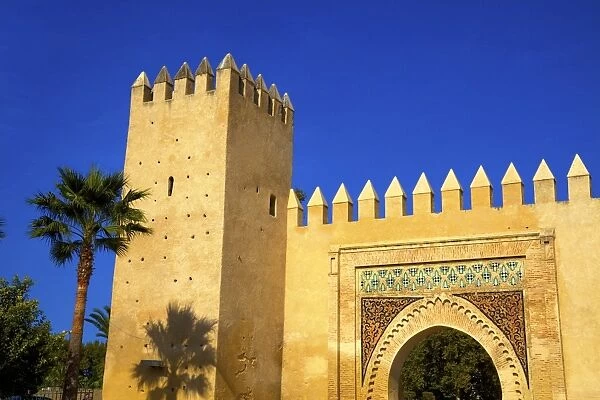 Gate near Kings Palace, Fez, Morocco, North Africa, Africa