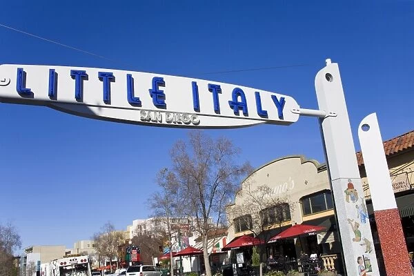 Gateway arch in Little Italy, San Diego, California, United States of America