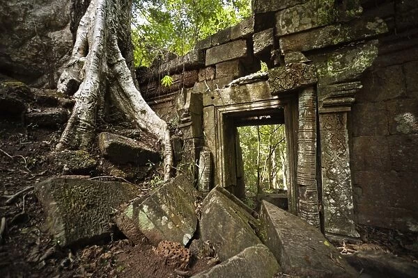 Gateway ruins, Angkor, UNESCO World Heritage Site, Siem Reap, Cambodia, Indochina, Southeast Asia, Asia