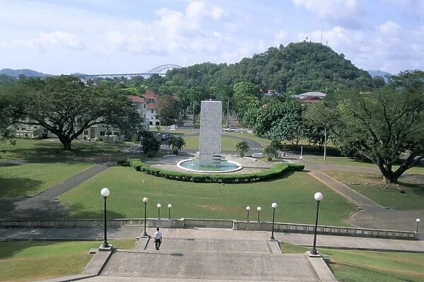 General Geothals monument at Panama Canal Administration Building