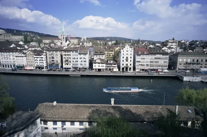 Framed Print : General view from Lindenhof Framed Print : General view from Lindenhof