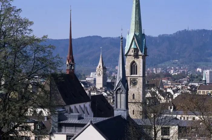 Framed Print : General view from University