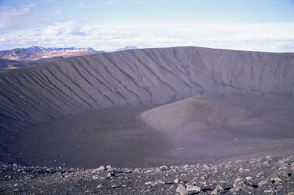Geologically recent volcanic explosive crater