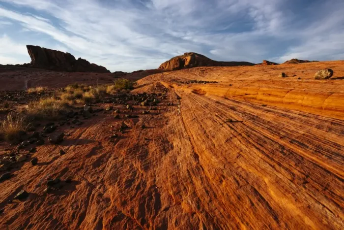 Framed Print : Geology at dusk in Valley of Fire State Park, Nevada, United States of America, North Framed Print : Geology at dusk in Valley of Fire State Park, Nevada, United States of America, North