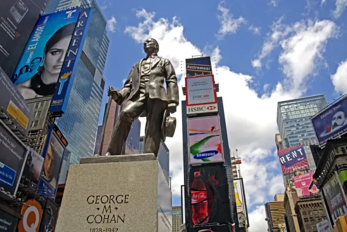 Framed Print : George M. Cohan Statue Framed Print : George M. Cohan Statue
