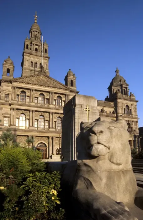 Framed Print : George Square and City Chambers dating from 1888