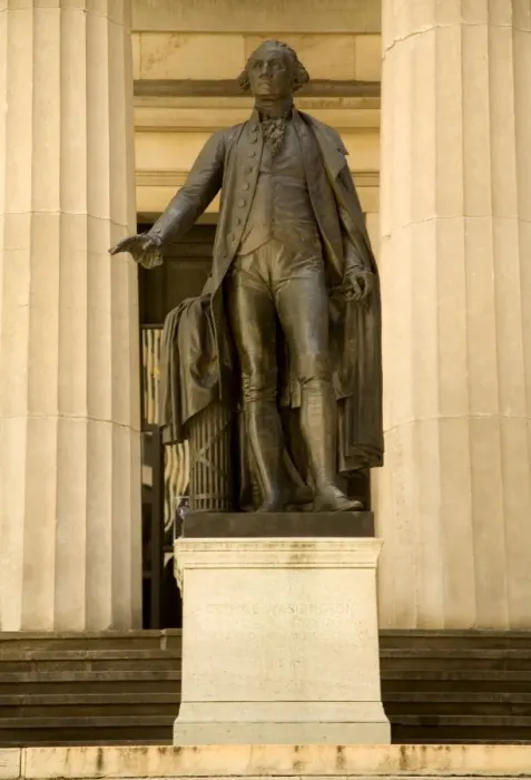 Framed Print : George Washington statue outside Federal Hall National Memorial Framed Print : George Washington statue outside Federal Hall National Memorial