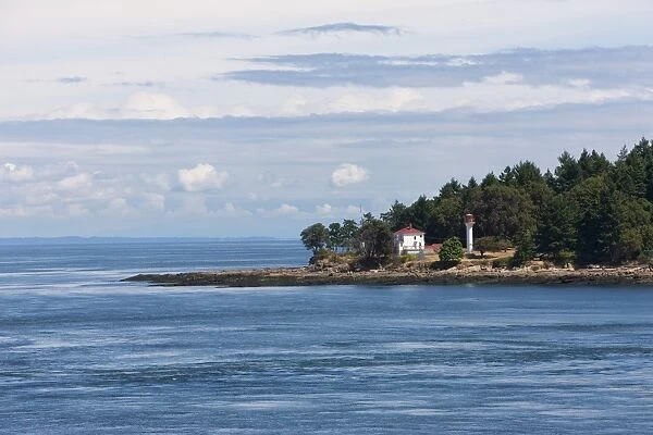 Georgina Point Light, Mayne Island, Vancouver, British Columbia, Canada, North America