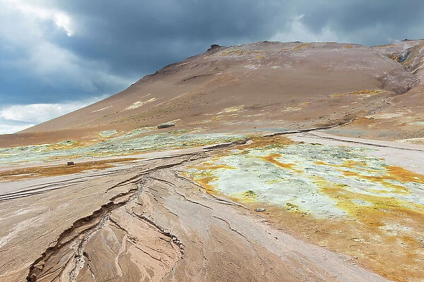 Geothermal area, Namafjall Hverir, Iceland, Polar Regions