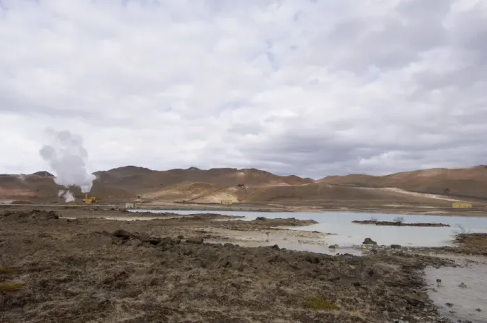 Framed Print : Geothermal power plant near Lake Myvatn, Reykjahlid, Iceland, Polar Regions