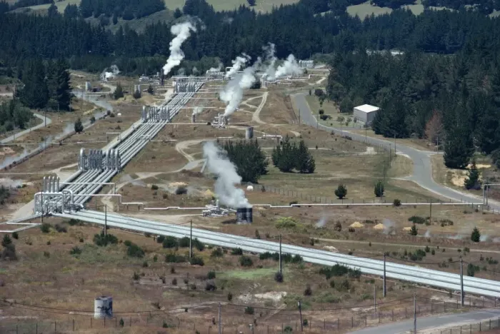 Framed Print : Geothermal power station near Taupo Framed Print : Geothermal power station near Taupo