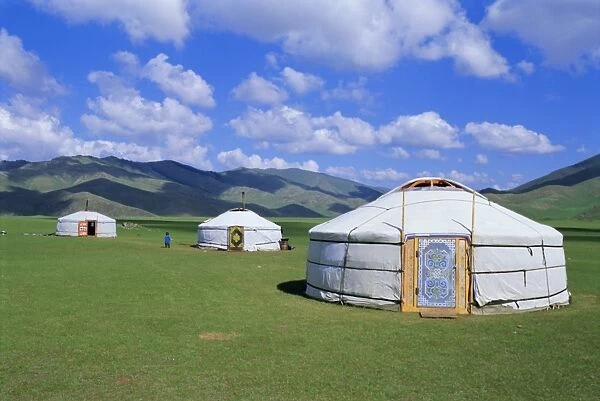 Gers (yurts) in the Orkhon Valley