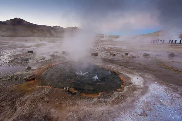 The geyser field of El Tatio, Chile, South America