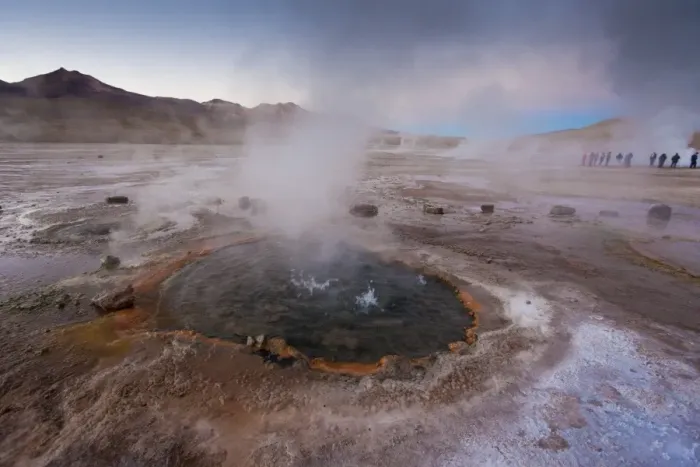 Framed Print : The geyser field of El Tatio, Chile, South America Framed Print : The geyser field of El Tatio, Chile, South America