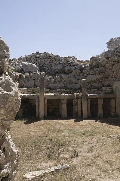 Ggantija, a prehistoric temple constructed around 3000 BC, UNESCO World Heritage Site