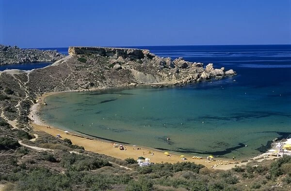 Ghajn Tuffieha Bay, Malta, Mediterranean, Europe