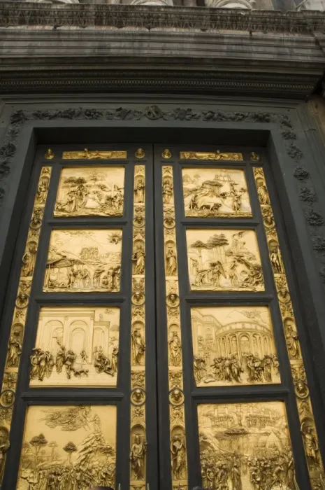 Framed Print : Ghibertis door