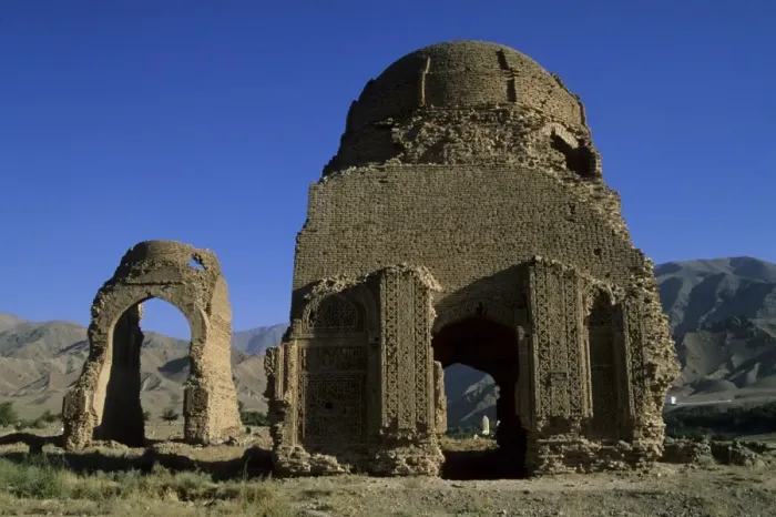 Framed Print : Ghorid (12th century) ruins, believed to be a Mausoleum or Madrassa, Chist-I-Sharif Framed Print : Ghorid (12th century) ruins, believed to be a Mausoleum or Madrassa, Chist-I-Sharif