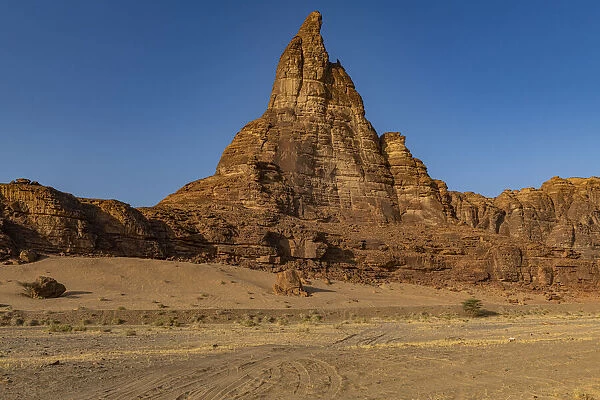 Giant pinnacle, Al Ula, Kingdom of Saudi Arabia, Middle East
