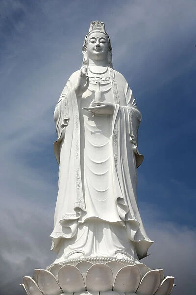Giant statue 67m tall of Quan Am, Bodhisattva of Compassion (Goddess of Mercy)