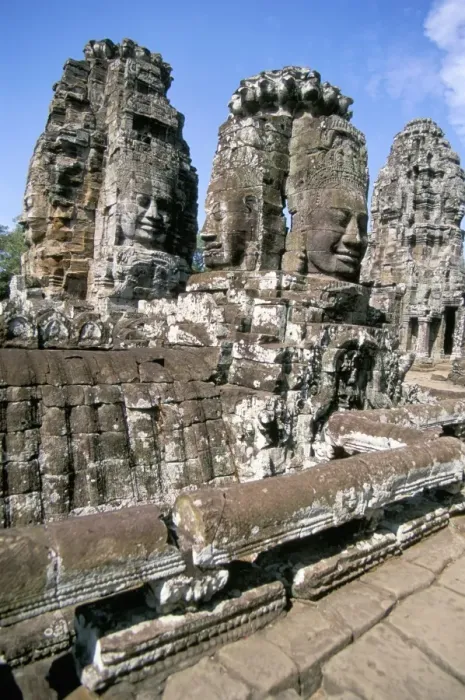 Framed Print : Giant stone faces, the Bayon, Angkor Thom, Angkor, UNESCO World Heritage Site Framed Print : Giant stone faces, the Bayon, Angkor Thom, Angkor, UNESCO World Heritage Site