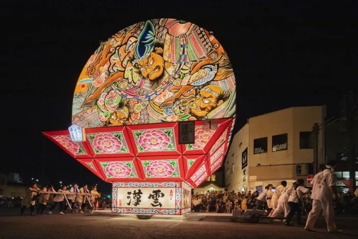Framed Print : Giant taiko drum, Nebuta festival floats, Hirosaki, Aomori prefecture, Tohoku, Honshu