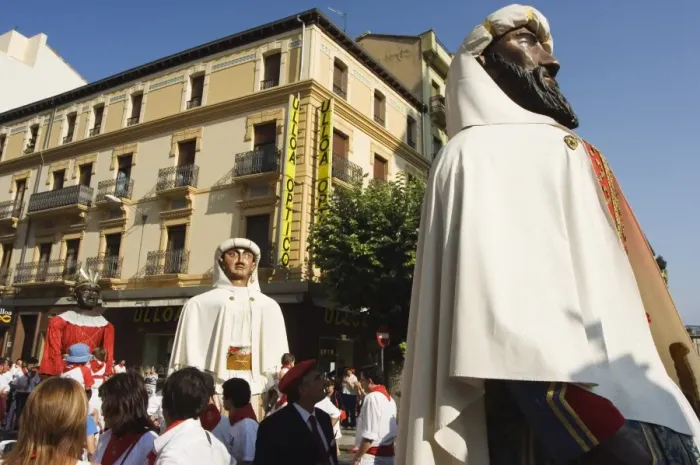 Framed Print : Giants and Big Heads Parade during San Fermin Framed Print : Giants and Big Heads Parade during San Fermin