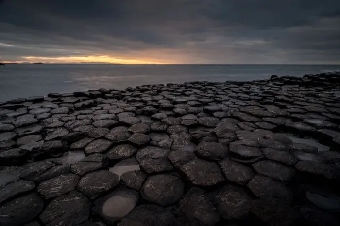 Framed Print : Giants Causeway at sunset, UNESCO World Heritage Site, County Antrim, Northern Ireland Framed Print : Giants Causeway at sunset, UNESCO World Heritage Site, County Antrim, Northern Ireland